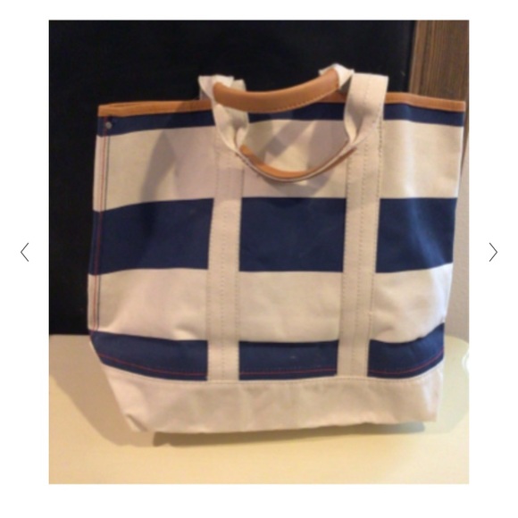 Tommy Hilfiger Canvas Leather Tote Beach Bag - Picture 3 of 5